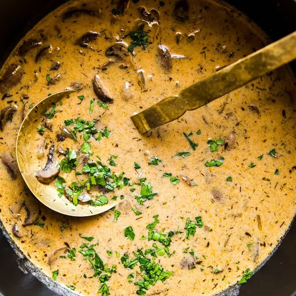 Hungarian Mushroom Soup Super Easy