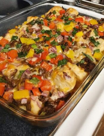 Taco fiesta bubble up casserole