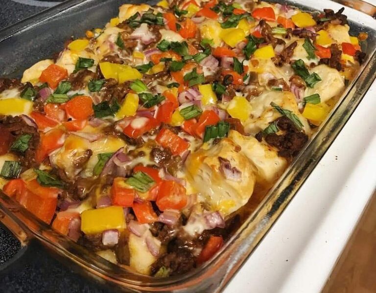Taco fiesta bubble up casserole